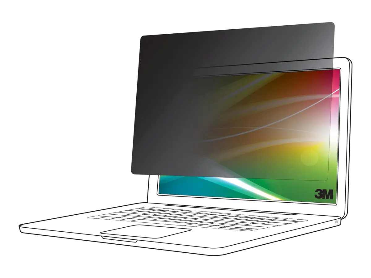 3M Bright Screen Privacy Filter - Blickschutzfilter für Notebook - heller Bildschirm, 16:10 - klebend - 43.2 cm (17") BP170W1B