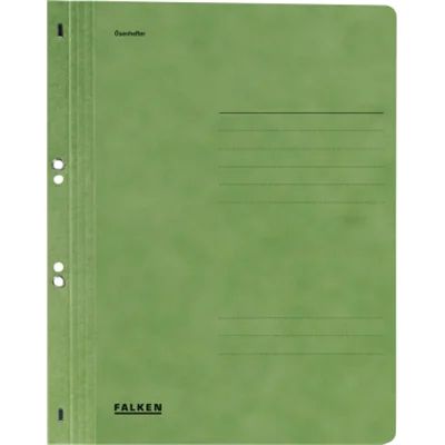 Falken Ösenhefter 80003890 DIN A4 ganzer Deckel Behördenheftung grün