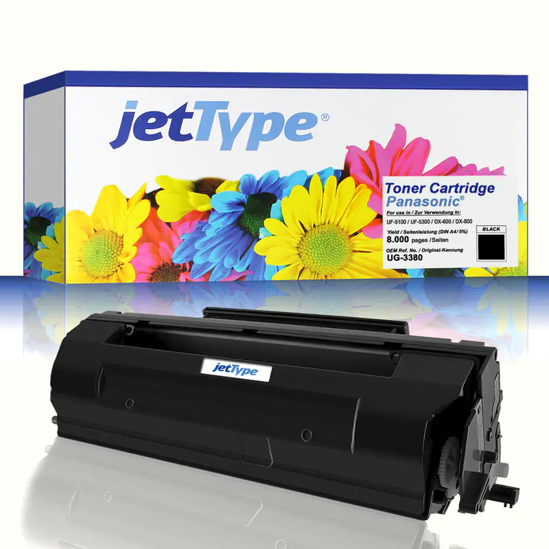 jetType Toner kompatibel zu Panasonic UG3380 Schwarz 8.000 Seiten 1 Stück