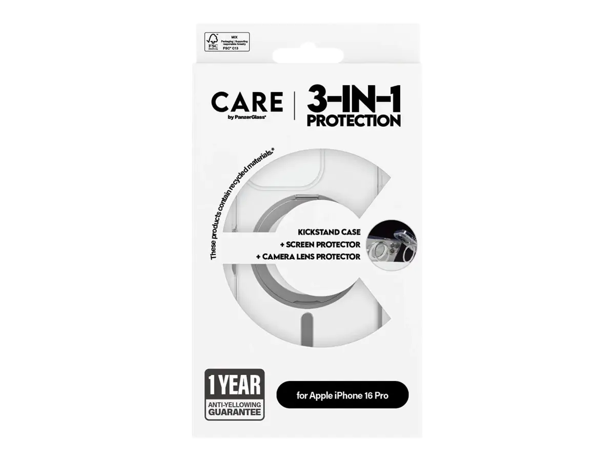 PanzerGlass CARE by PanzerGlass - 3-in-1 Schutzpacket - hintere Abdeckung für Mobiltelefon