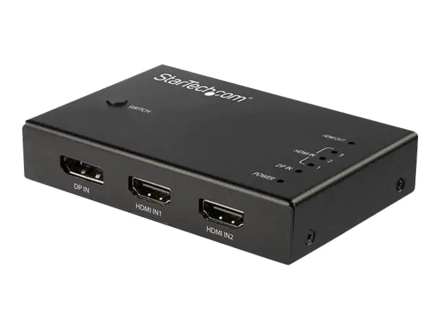 StarTech 4 Port HDMI Video Switch - 3x HDMI & 1x DisplayPort - 4K 60Hz - Video/Audio-Schalter - 3 x HDMI + 1 x DisplayPort - Desktop