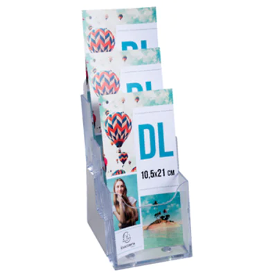 Exacompta 73158D, Polystyrene, Transparent, DL, 112 x 115 x 218 mm