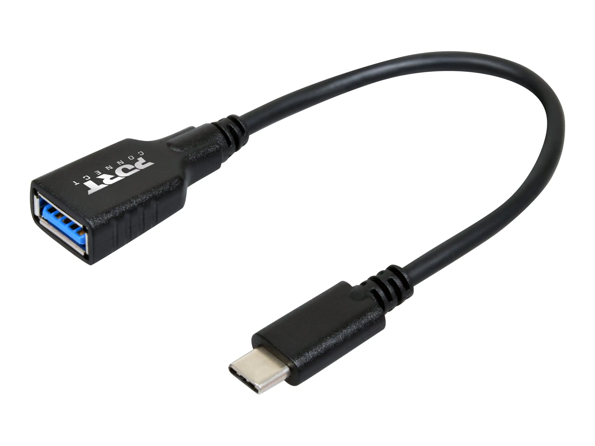 PORT Connect - USB-Adapter - USB Typ A (W) bis USB-C (M) - USB 3.0 - 15 cm