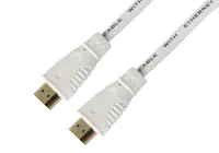 Techly High Speed HDMI Kabel mit Ethernet, weiß, 0,5m