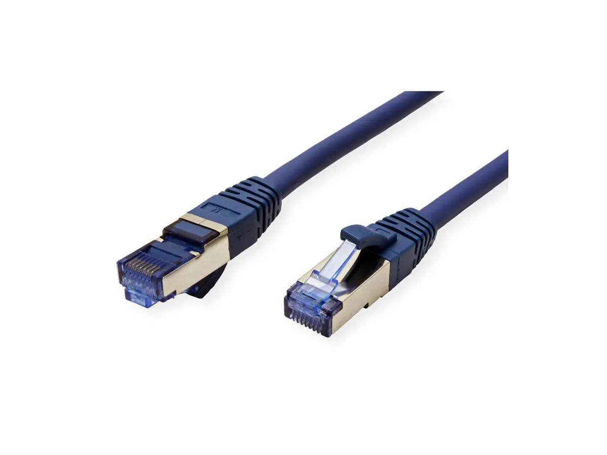 VALUE S/FTP PiMF Patchkabel Kat.6A Kl. EA blau 0.15m - FTP - PIMF