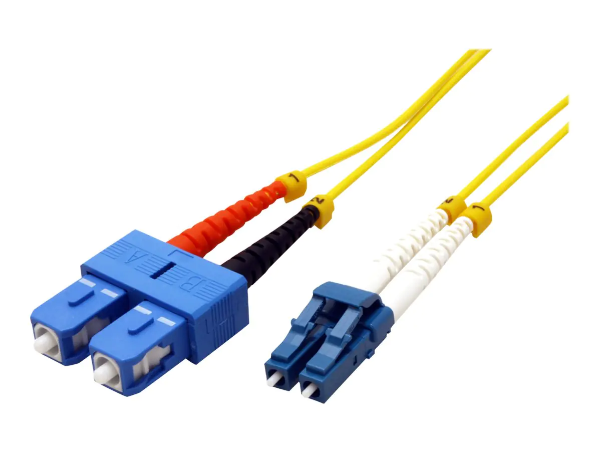 Roline - Patch-Kabel - LC Single-Modus (M) zu SC Single-Modus (M) - 0.5 m - Glasfaser - Duplex - 9/125 Mikrometer - OS2 - halogenfrei - Gelb