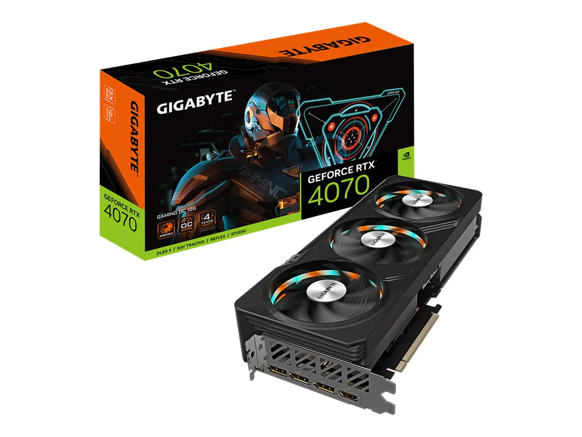 Gigabyte GeForce RTX 4070 GAMING OC 12G - Grafikkarten - GeForce RTX 4070 - 12 GB GDDR6X - PCIe 4.0 - HDMI, 3 x DisplayPort - Box