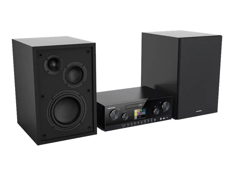 Grundig CMS 5000 BT DAB+ WEB - Microsystem - 2 x 50 Watt - Schwarz