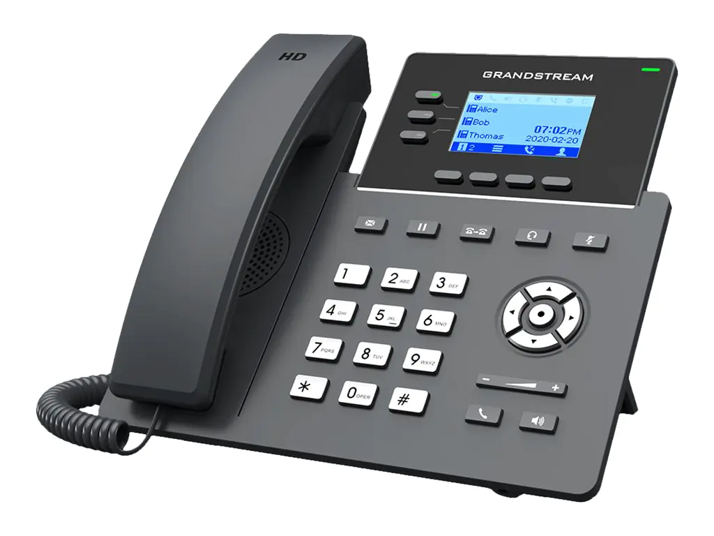Grandstream GRP2603 - VoIP-Telefon - fünfwegig Anruffunktion - SIP, RTCP, RTP, SRTP, RTCP-XR - 3 Leitungen