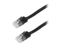 Helos - Patch-Kabel - RJ-45 (M) zu RJ-45 (M) - 30 cm - U/FTP - CAT 6a - flach - Gelb