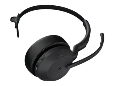 Jabra Evolve2 55 MS Mono - Headset - On-Ear - Bluetooth - kabellos - aktive Rauschunterdrückung - USB-C - Schwarz - Zertifiziert für Microsoft Teams