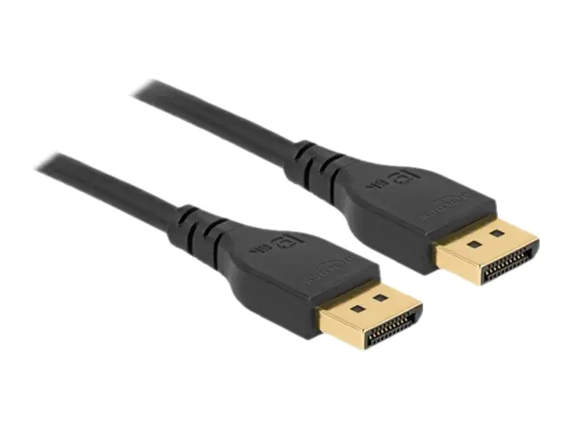 Delock - DisplayPort-Kabel - DisplayPort (M) zu DisplayPort (M) - DisplayPort 1.4 - 1 m - 8K Unterstützung - Schwarz