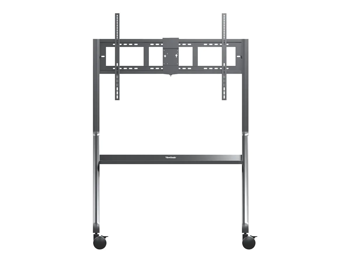 ViewSonic VB-STND-009 - Wagen - für interaktives Flachfeld- / LCD-Display - schmaler Wagen - Stahl, polyurethane (PU) wheels - Bildschirmgröße: 165.1-266.7 cm (65"-105") - Montageschnittstelle: bis zu 1000 x 600 mm