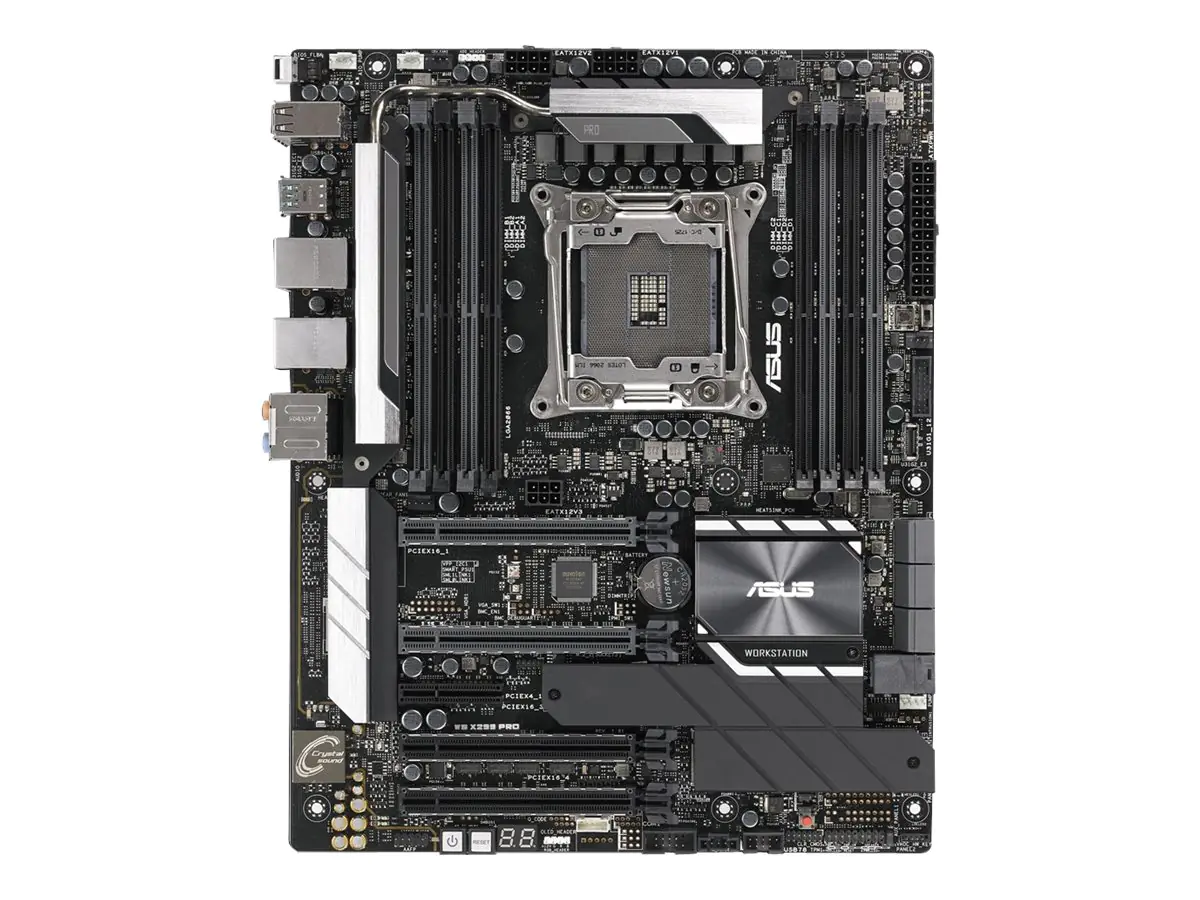 ASUS WS X299 PRO - Motherboard - ATX - LGA2066 Socket - X299 - USB 3.1 Gen 1, USB-C Gen2, USB 3.1 Gen 2 - 2 x Gigabit LAN - HD Audio (8-Kanal)
