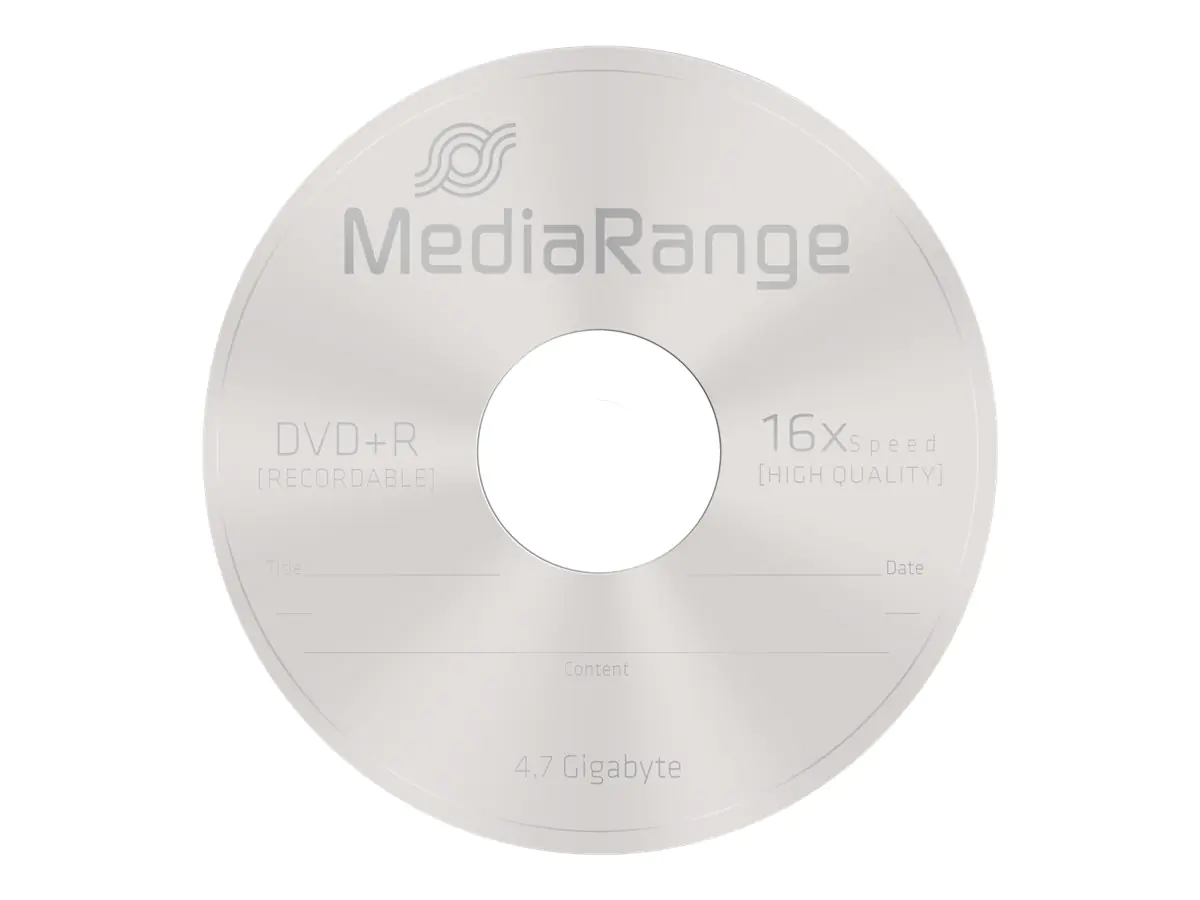 MEDIARANGE 5 x DVD+R - 4.7 GB (120 Min.) 16x MR419