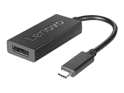 Lenovo - USB/DisplayPort-Adapter - 24 pin USB-C (M) zu DisplayPort (W) - DisplayPort 1.2a - 4K Unterstützung - für ThinkBook 14s Yoga G2 IAP; ThinkCentre M75t Gen 2; ThinkPad T14s Gen 3; X1 Nano Gen 2