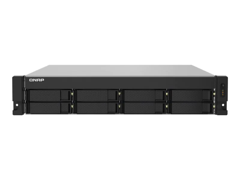 QNAP TS-832PXU - NAS-Server - 8 Schächte - Rack - einbaufähig - SATA 6Gb/s - RAID RAID 0, 1, 5, 6, 10, 50, 60, JBOD - RAM 4 GB - Gigabit Ethernet / 2.5 Gigabit Ethernet / 10 Gigabit Ethernet - iSCSI Support - 2U