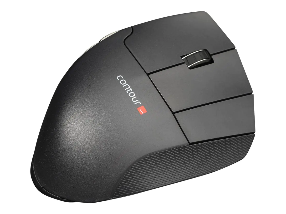 Contour Unimouse - Maus - ergonomisch - Infrarot - 7 Tasten - kabelgebunden - USB - Slate