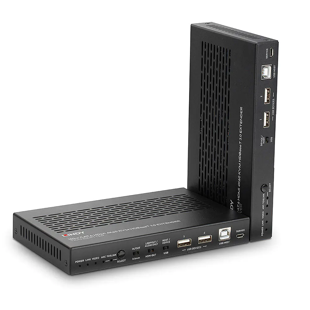 LINDY Extender - Erweiterung für Video/Audio - RS-232, USB 2.0, HDMI, HDBaseT 3.0 - über CAT 6a - bis zu 100 m