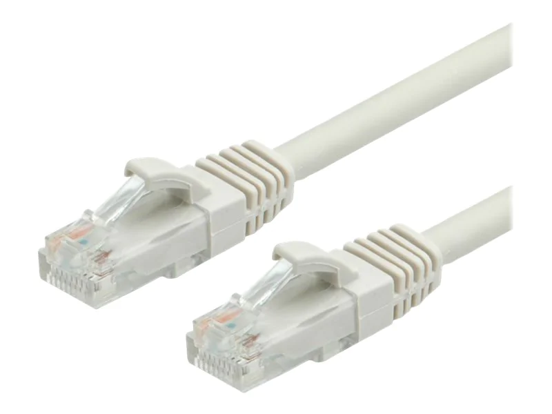 VALUE - Patch-Kabel - RJ-45 (M) zu RJ-45 (M) - 30 cm - UTP - CAT 6a - geformt - Grau