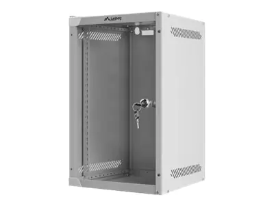 Lanberg Schrank Netzwerkschrank - geeignet für Wandmontage - Grau, RAL 7035 - 9U - 25.4 cm (10") WF10-2309-10S