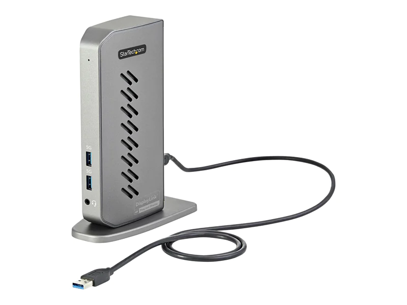 StarTech USB-C USB-A-Dock - Hybrid Universal USB 3.0 Dockingstation für USB-C- oder USB-A-Laptop - Dual-Monitor 4K 60Hz HDMI/DisplayPort (DK30A2DHUUE) - Dockingstation - USB - 2 x HDMI, 2 x DP - 1GbE - 40 Watt
