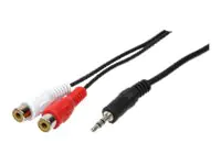 LogiLink Audiokabel - RCA x 2 weiblich zu mini -phone