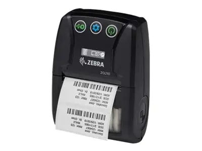 Zebra ZQ210 - Belegdrucker - Thermodirekt - Rolle (5,8 cm) - 203 dpi - bis zu 50 mm/Sek. - USB 2.0, NFC, Bluetooth 2.1 EDR, Bluetooth 4.1 LE