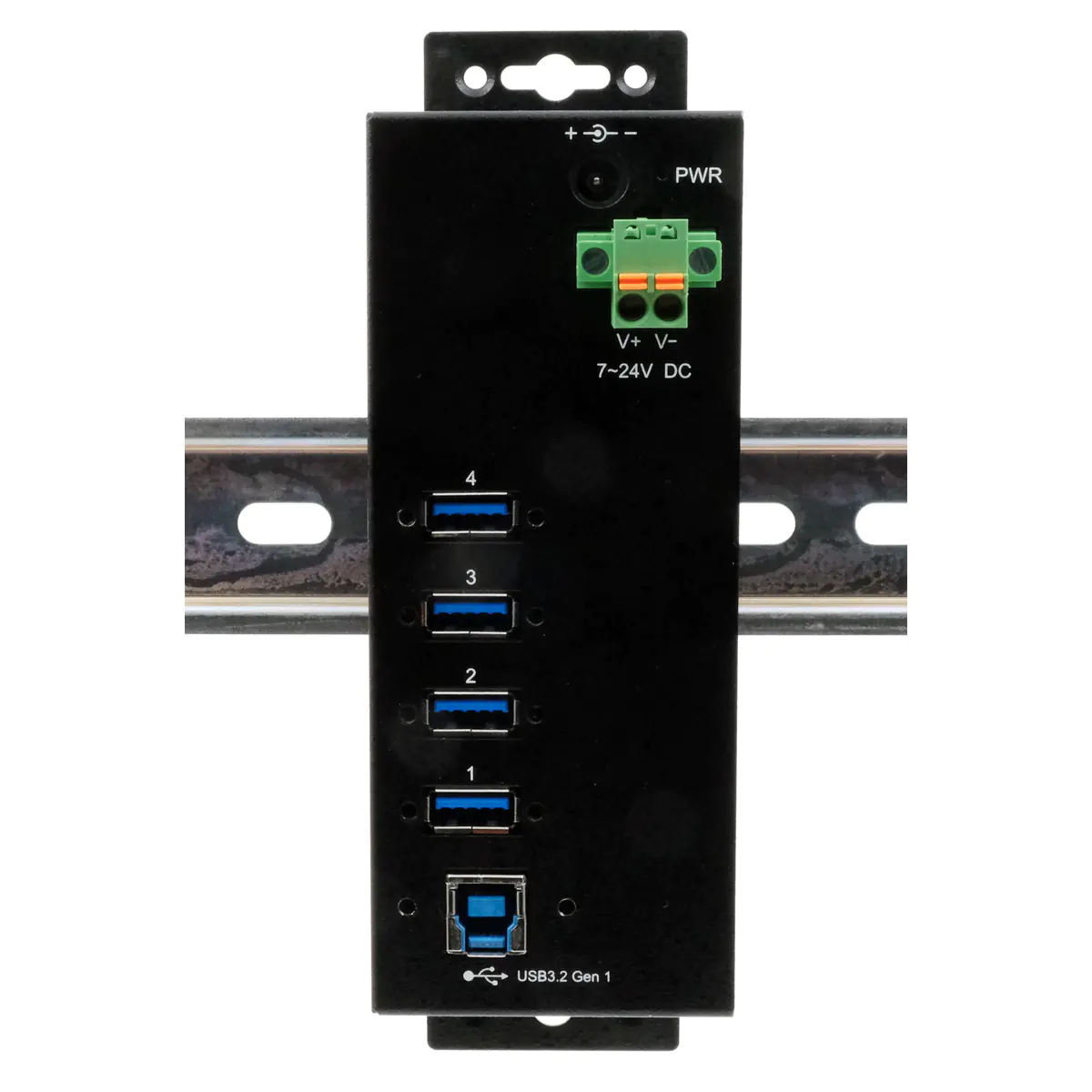 Exsys USB 3.2 Gen 1 Hub 4-Port extern managed inkl.Kabel - Kabel