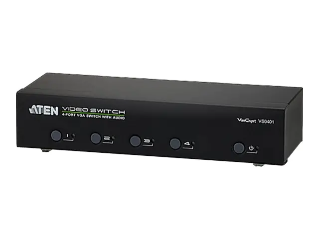 ATEN VanCryst VS0401 - Video/Audio-Schalter - 4 x VGA/Audio - Desktop