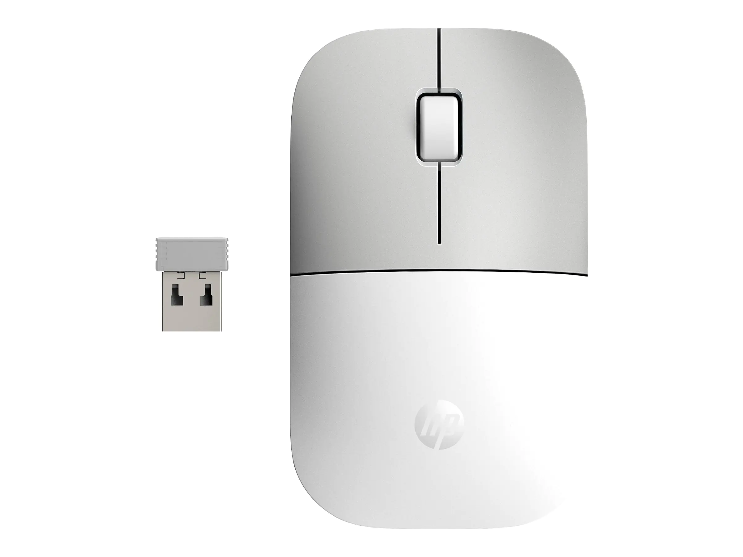 HP Z3700 - Maus - kabellos - 2.4 GHz - kabelloser Empfänger (USB) - Ceramic White