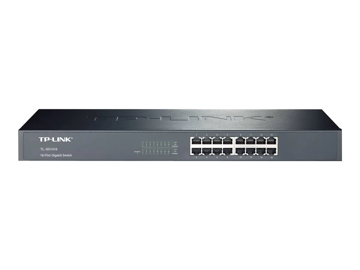TP-LINK TL-SG1016 - Switch - 16 x 10/100/1000 - an Rack montierbar