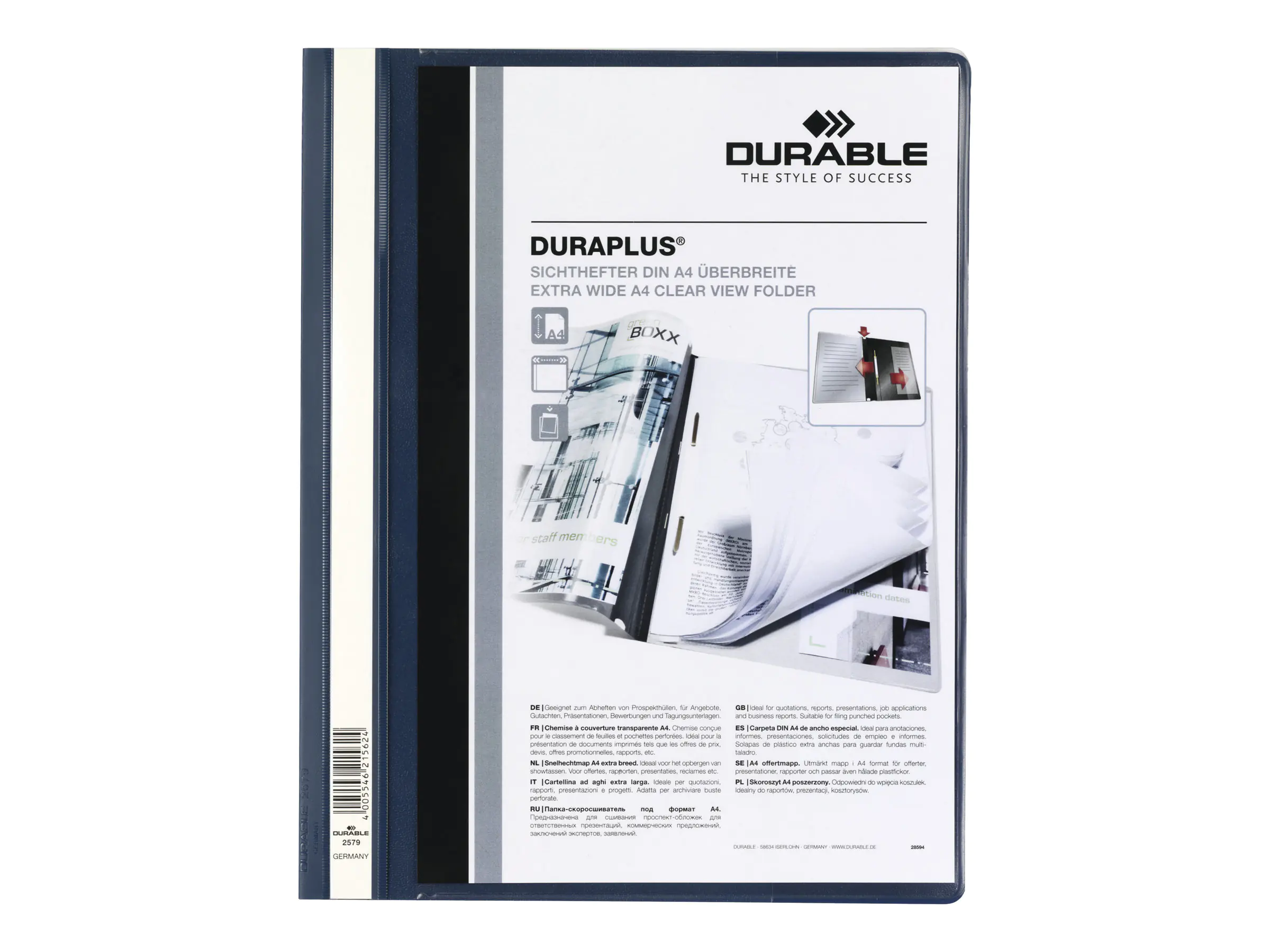 Durable DURAPLUS - Schnellhefter - für A4 (210 x 297 mm) 2579-07