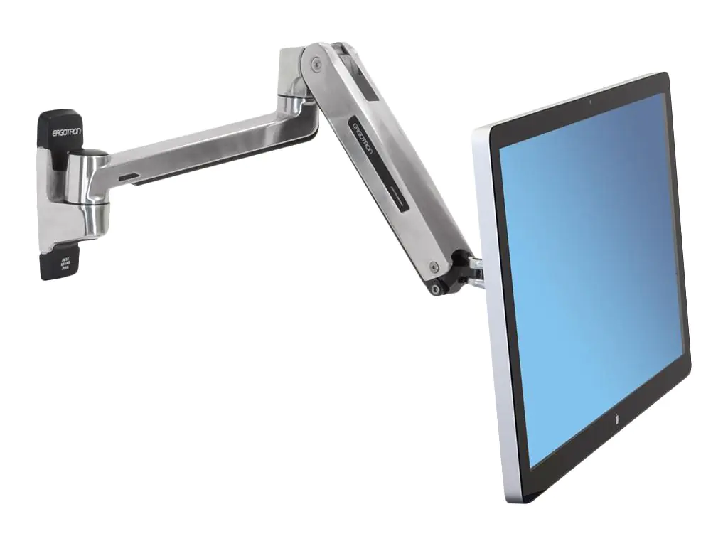Ergotron LX HD - Befestigungskit (Erweiterungsadapter, VESA-Adapter, Steh-Sitz-Arm, Wandhalterung) - für LCD-Display - Polished Aluminum - Bildschirmgröße: bis zu 116,8 cm (bis zu 46 Zoll)