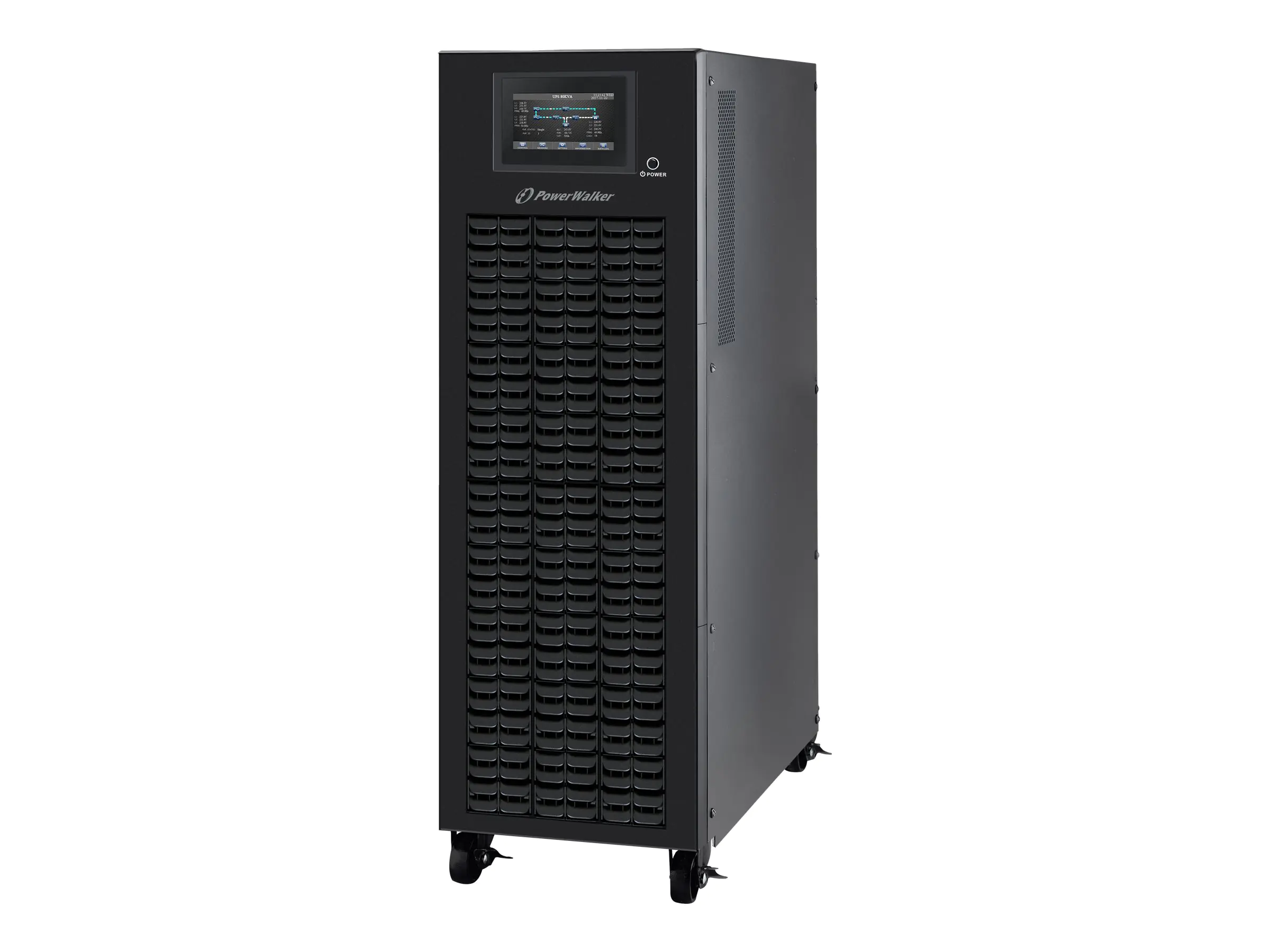PowerWalker VFI 10K CPG PF1 3/3 BI - USV - Wechselstrom 190 - 520/305 - 478 V - 10000 Watt - 10000 VA - 3 Phasen - 9 Ah - RS-232, USB