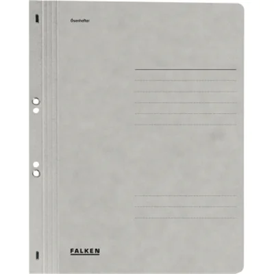 Falken Ösenhefter 80003916 DIN A4 ganzer Deckel Behördenheftung grau