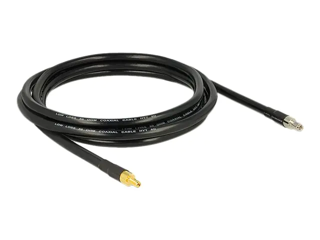 Delock - Antennenkabel - SMA weiblich zu SMA männlich - 3 m - Koax - Schwarz