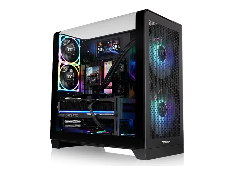 Thermaltake Geh View 390 Air Midi Tower Black retail - Midi/Minitower - ATX