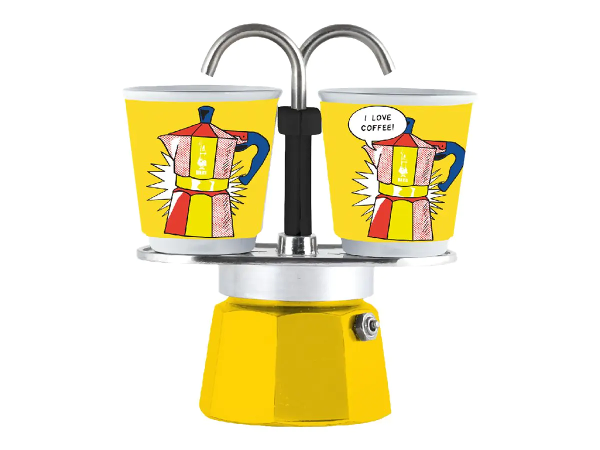 Bialetti Mini Express Lichtenstein - Kaffeemaschine - 90 ml - Multicolor