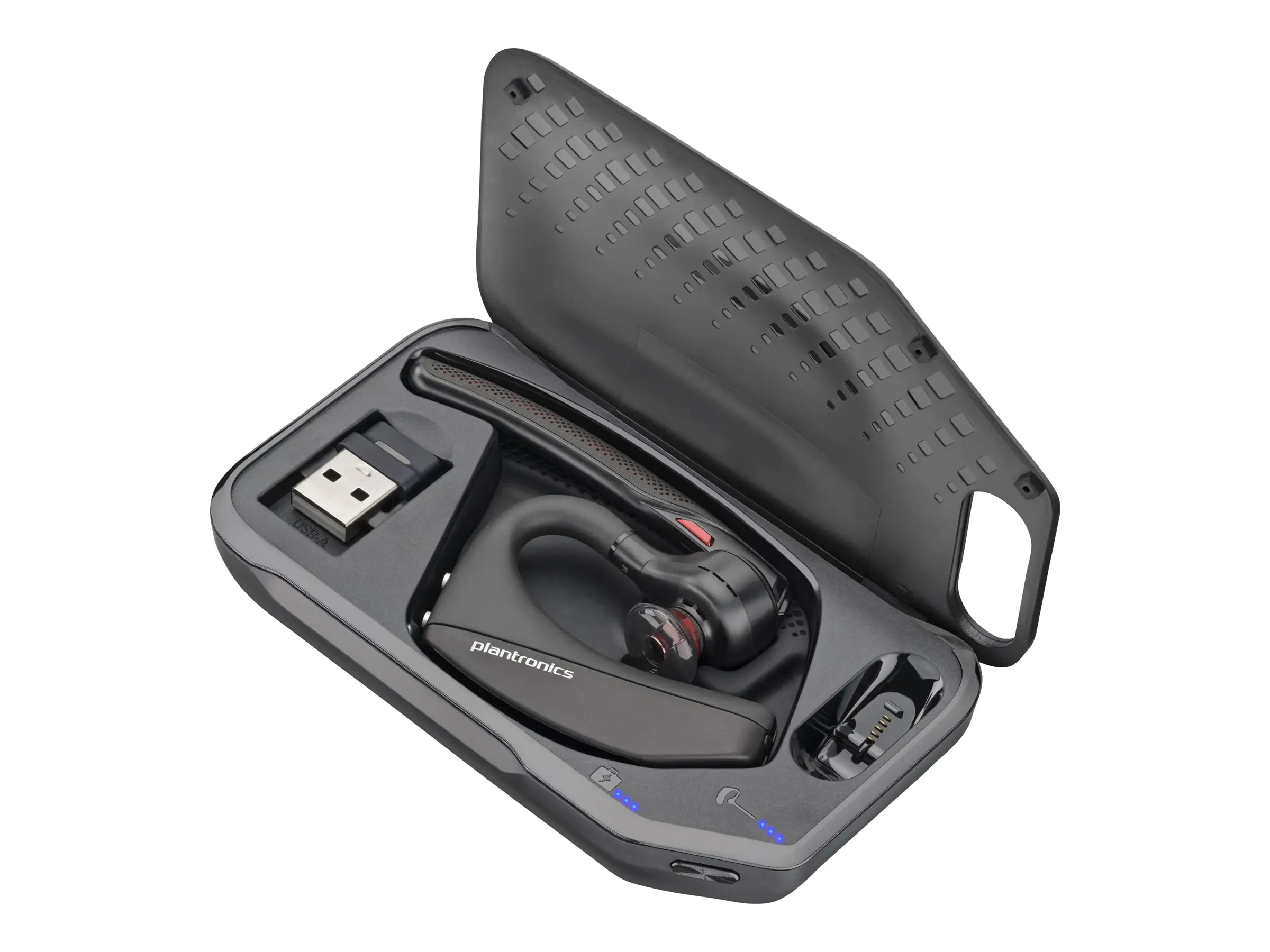 Poly Voyager 5200 - Voyager 5200 series - Headset - im Ohr - über dem Ohr angebracht - Bluetooth - kabellos - Adapter USB-A via Bluetooth - Schwarz - Zertifiziert für Microsoft Teams
