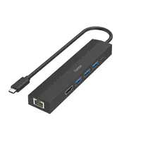 Hama USB-C-Hub Multiport 6 Ports 3x USB-A USB-C HDMI LAN/Ethernet - Digital/Daten - Digital/Displa