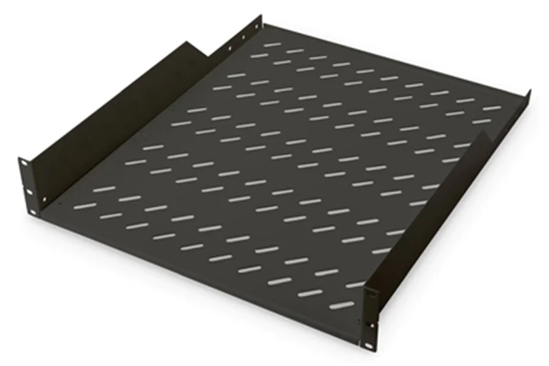 DIGITUS Fachboden zum Festeinbau in 483 mm (19")-Schränke DN-19 TRAY-2-55-SW