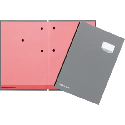 PAGNA Unterschriftenmappe de Luxe 24202-06 20Fächer Pappe grau