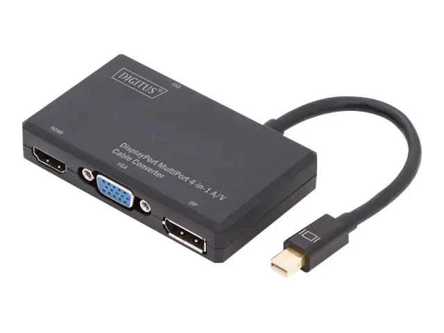 Digitus MultiPort 4in1 - Videokonverter - Mini DisplayPort