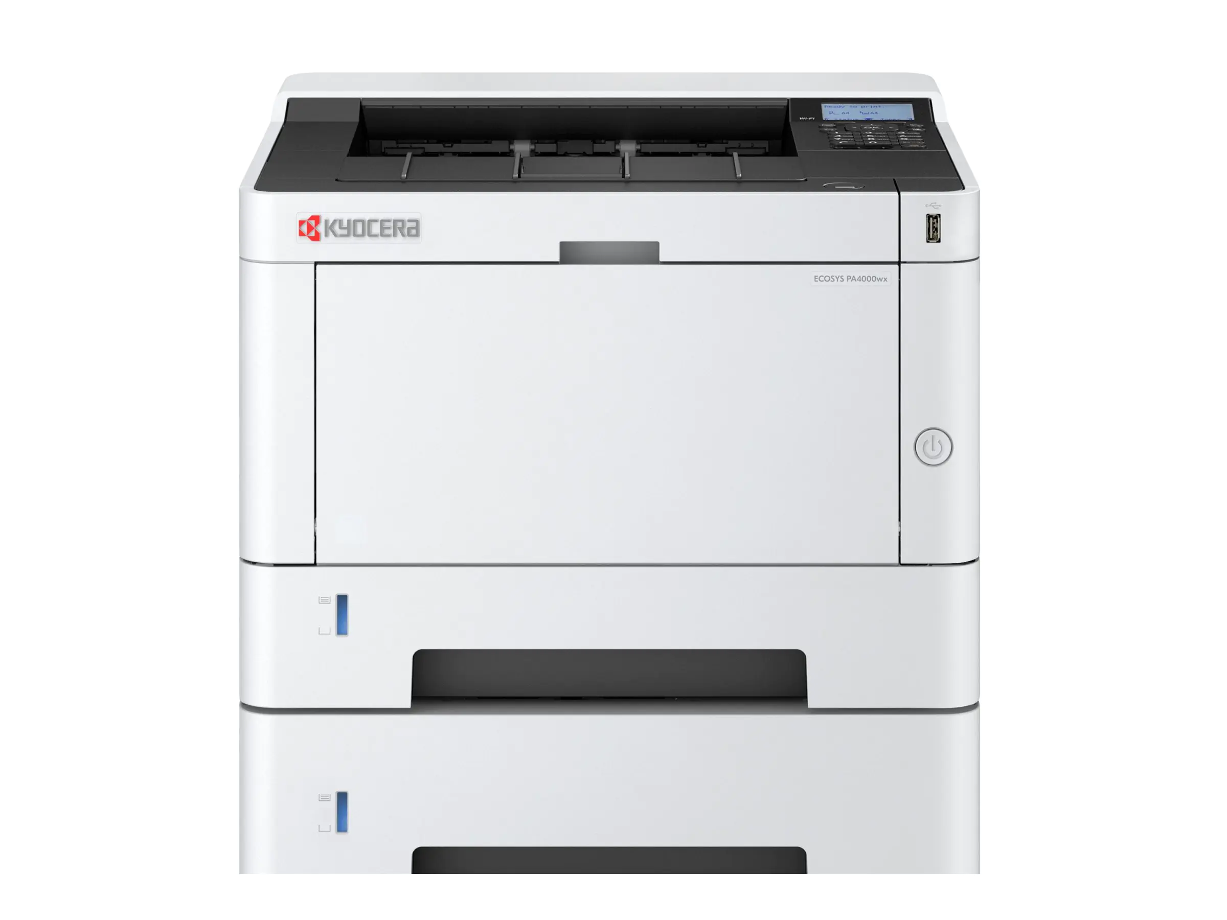 Kyocera ECOSYS PA4000wx - Drucker - s/w - Duplex - Laser - A4/Legal - 1200 x 1200 dpi - bis zu 40 Seiten/Min. - Kapazität: 350 Blätter - USB 2.0, Gigabit LAN, USB-Host, Wi-Fi(ac)