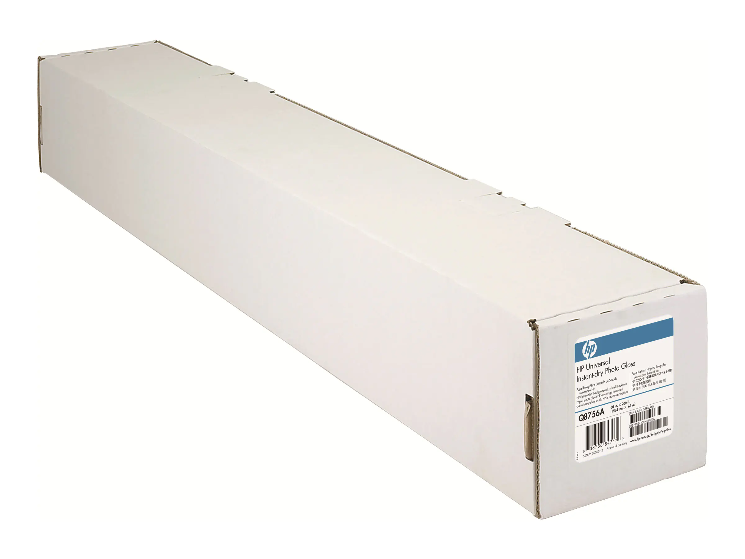 HP Universal Instant-Dry Photo Gloss - Glänzend - 7,4 mil - Rolle (152,4 cm x 61 m) Q8756A