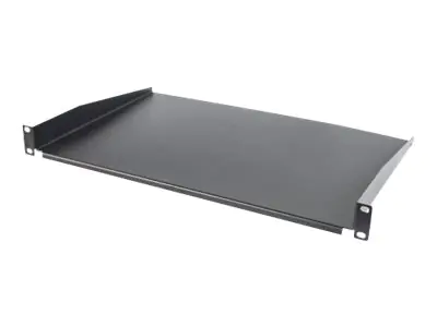 Intellinet 19" Cantilever Shelf, 1U, Shelf Depth 350mm, Non-Vented, Max 25kg, Black, Three Year Warranty - Rack - Regal - Schwarz, RAL 9005 - 1U - 48.3 cm (19")