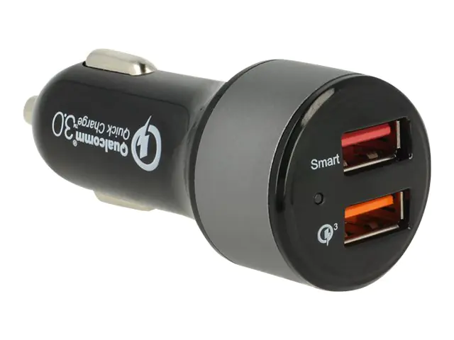 Navilock Auto-Netzteil - 3 A - QC 3.0 - 2 Ausgabeanschlussstellen (USB) 62739