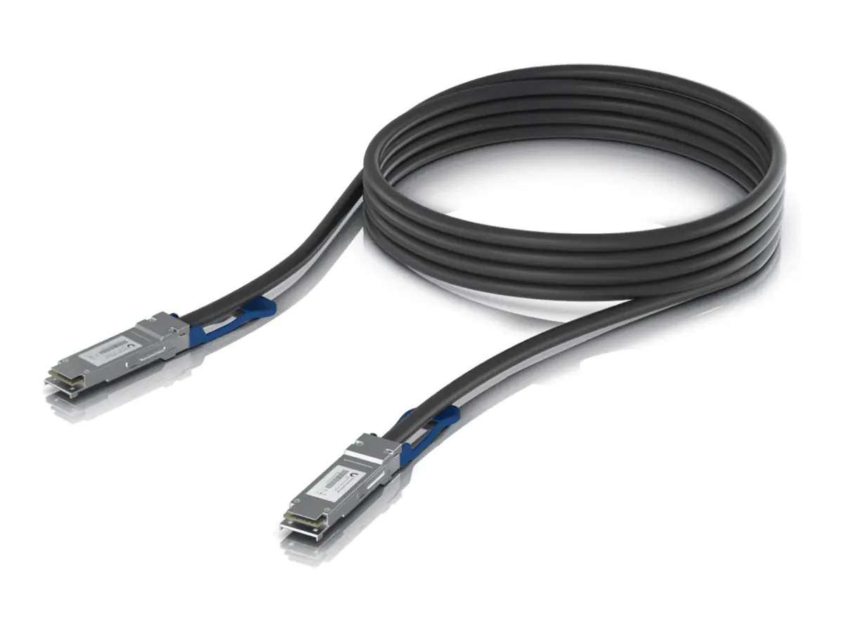 UbiQuiti - 100GBase Direktanschlusskabel - QSFP28 (M) zu QSFP28 (M) - 3 m - 7 mm - Glasfaser