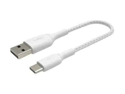 Belkin BoostCharge - USB-Kabel - 24 pin USB-C (M) zu USB (M) - 15 cm - weiß